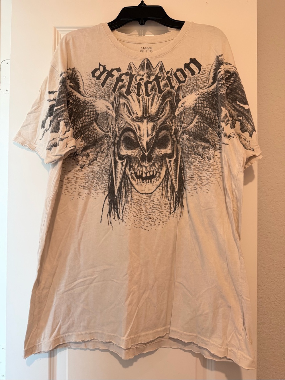 Vintage Y2K Affliction Ben Rothwell Signature Series MMA Skull Eagle Men’s XL